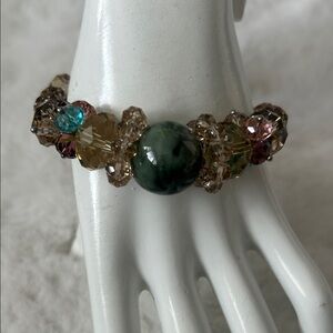 Chic Crystal Beaded Bracelet